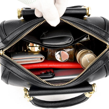 Granded marque en cuir de vachette Sac à main sac à main femmes décontracté bandoulière sacs à bandoulière de luxe dames fourre-tout Boston Sac 2024