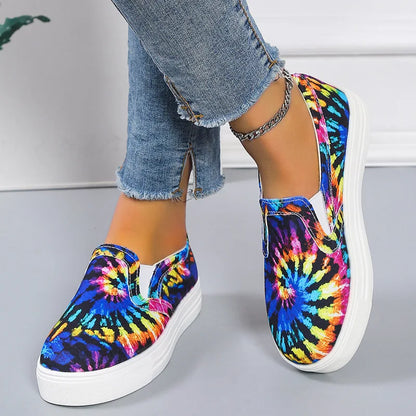 Wholesale Summer Sneakers Shoes Without Lace-up Ladies Convenient Canvas Shoes Casual
