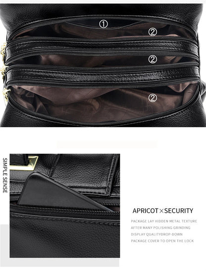 Sacs à main en cuir multicouches pour femmes, sac à poignée supérieure, sacs à main de qualité, designer de luxe féminin, grande capacité, Boston Ladies Sac A Main