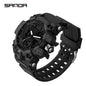 SANDA nouvelle mode Sport militaire montre-bracelet pour hommes numérique Quartz double affichage montres étanche montre décontractée pour hommes