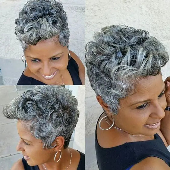 Perruque Afro Synthétique Courte Crépue Bouclée pour Femmes Noires, Blonde à Noire, Naturelle Comme Vrais Cheveux, Cosplay, ix