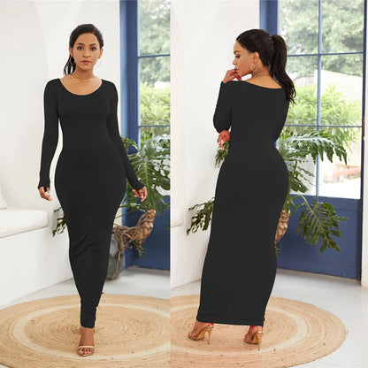 Femme Été Automne Maxi Sexy Cheville-Longueur Moulante Satin Party Robe de Soirée Femmes Opération réussie Actif