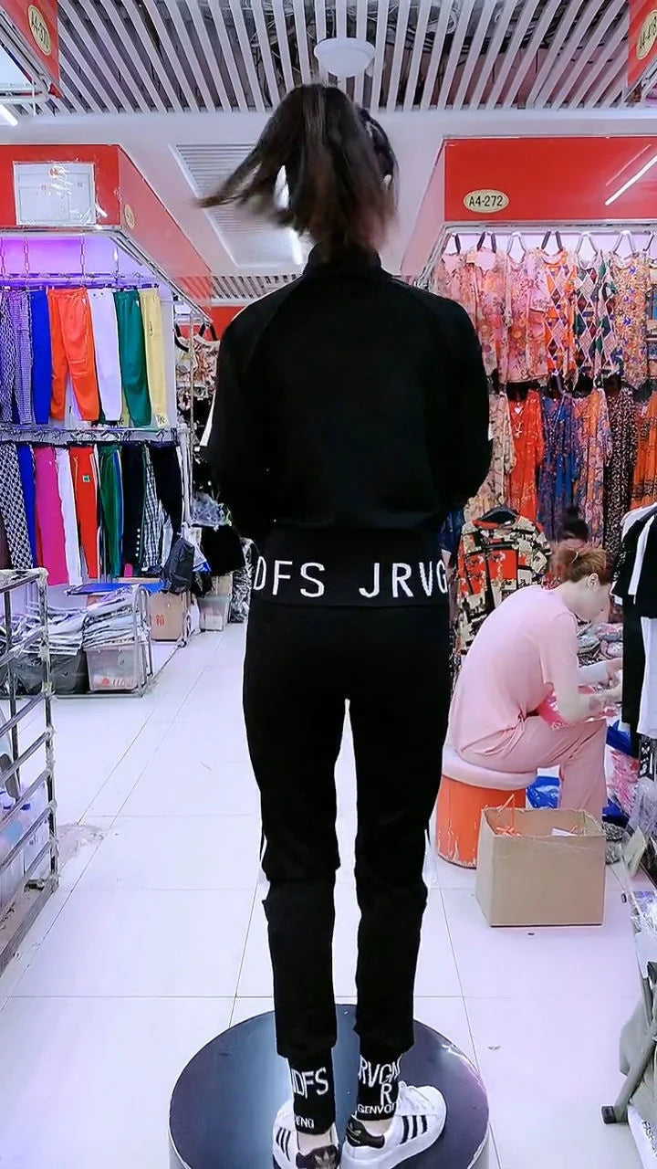 Manteau slim décontracté pour femme, pull à manches longues, pantalon, ensemble deux pièces, mode coréenne, imbibé de sport, automne, hiver, nouveau, 2025