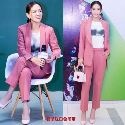 Hole Decoration and Adults Age Group Pant Suit for Women