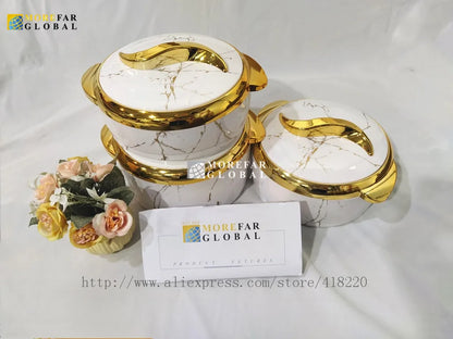 Ensemble de chauffe-plats à isolation thermique, boîte à lunch, événement du Ramadan, mariage, fête de famille, pot chaud, 1.5 L, 2/2 L, 3 pièces