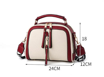 Sacs à bandoulière couleur Hit pour femmes, sacoches en cuir PU, petit sac à main à large sangle