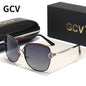 GCV lunettes De Soleil polarisées pour femmes lentille dégradée lunettes De Soleil rondes carrées marque De luxe Oculos Lunette De Soleil Femme