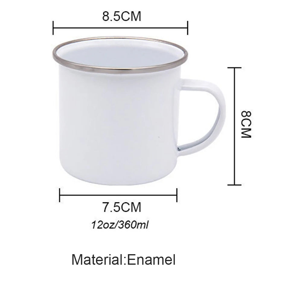 Jésus est Dieu imprimer tasses en émail chrétien créatif tasses à café boisson Dessert petit déjeuner lait tasse Vintage tasse poignée Drinkware cadeau