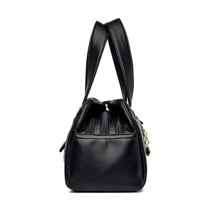 Sacs à main en cuir multicouches pour femmes, sac à poignée supérieure, sacs à main de qualité, designer de luxe féminin, grande capacité, Boston Ladies Sac A Main