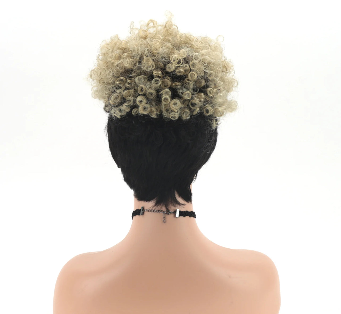 Perruque Afro Synthétique Courte Crépue Bouclée pour Femmes Noires, Blonde à Noire, Naturelle Comme Vrais Cheveux, Cosplay, ix