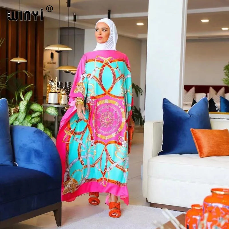 Robe Africaine Dashiki Imprimée, Style Bohème, Hijab, Abaya Musulmane Élégante, Bazin, pour ix, Sexy