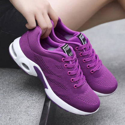 Shoes Women 2025 New Air Cushion Shoes Korean Version of Fashion Trend Foreign Trade Women's Soft Sole Breathable Sports S