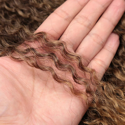 Synthetic Brazilian Braids Curly Crochet Hair 28inch Water Wave Crochet Hair Afro Kinky Curly Black Braiding Hair Extensions