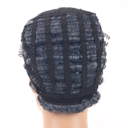 Perruque Afro Synthétique Courte Crépue Bouclée pour Femmes Noires, Blonde à Noire, Naturelle Comme Vrais Cheveux, Cosplay, ix