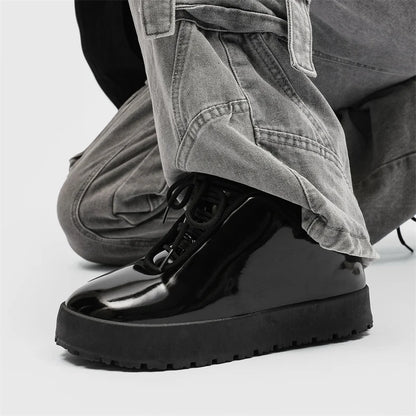 Designer Niche Men's Casual Platform Sneakers Original Fashionable Streetwear with Thick Sole Thick Sole Chunky Skateboard Shoes