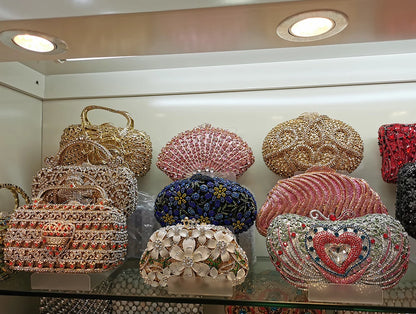 Sacs à main ananas pour femmes, rouge/argent/or/champagne diamant, nouvelle mode, pochette biscuits, pocommuniste de soirée