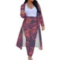 Print on Demand Swimming Cover up for Women Trendy Coat for Ladies Polynesian Traditional Casual Club Night Long Cardigan
