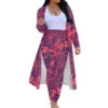 Print on Demand Swimming Cover up for Women Trendy Coat for Ladies Polynesian Traditional Casual Club Night Long Cardigan