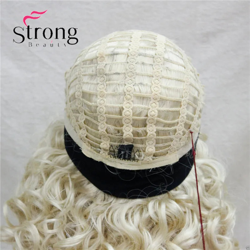 Perruques synthétiques courtes 3/4 à reflets blonds pour femmes, postiche bouclée avec bandeau, choix de couleurs