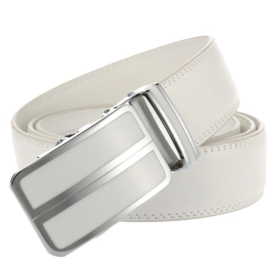 Plyesxale-Ceinture habillée en cuir véritable pour homme, cuir de vachette, automatique, strucformel, environnemental, rouge, noir, marron clair, B272