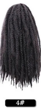 Wholesale 18Inch High Temperature Synthetic Volume Afro Marley Twist Hair Braid Crochet Hair Extensions for Women