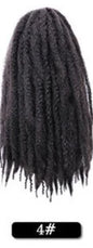 Wholesale 18Inch High Temperature Synthetic Volume Afro Marley Twist Hair Braid Crochet Hair Extensions for Women