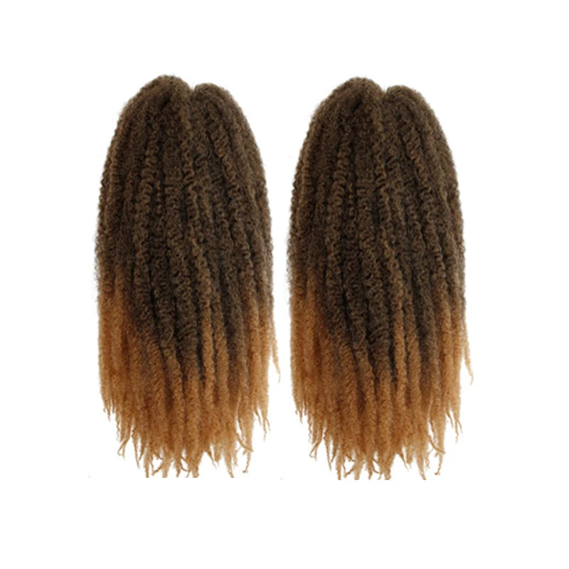 Wholesale 18Inch High Temperature Synthetic Volume Afro Marley Twist Hair Braid Crochet Hair Extensions for Women