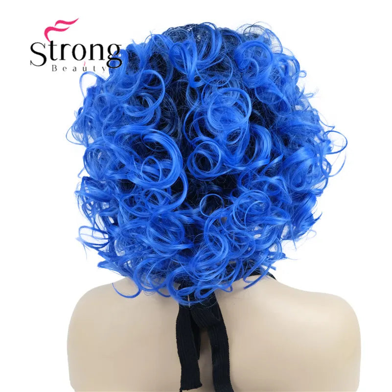 Perruques synthétiques courtes 3/4 à reflets blonds pour femmes, postiche bouclée avec bandeau, choix de couleurs