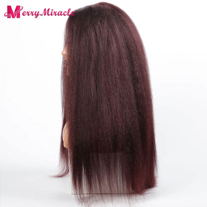 Perruques synthétiques lisses et crépues pour femmes noires, mélange de mèches noires, brunes, blondes, gingembre, rouges et blanches