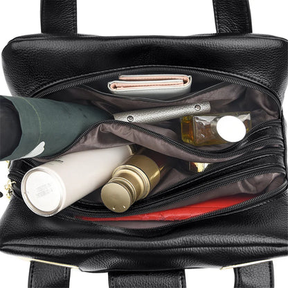 Sacs à main en cuir multicouches pour femmes, sac à poignée supérieure, sacs à main de qualité, designer de luxe féminin, grande capacité, Boston Ladies Sac A Main
