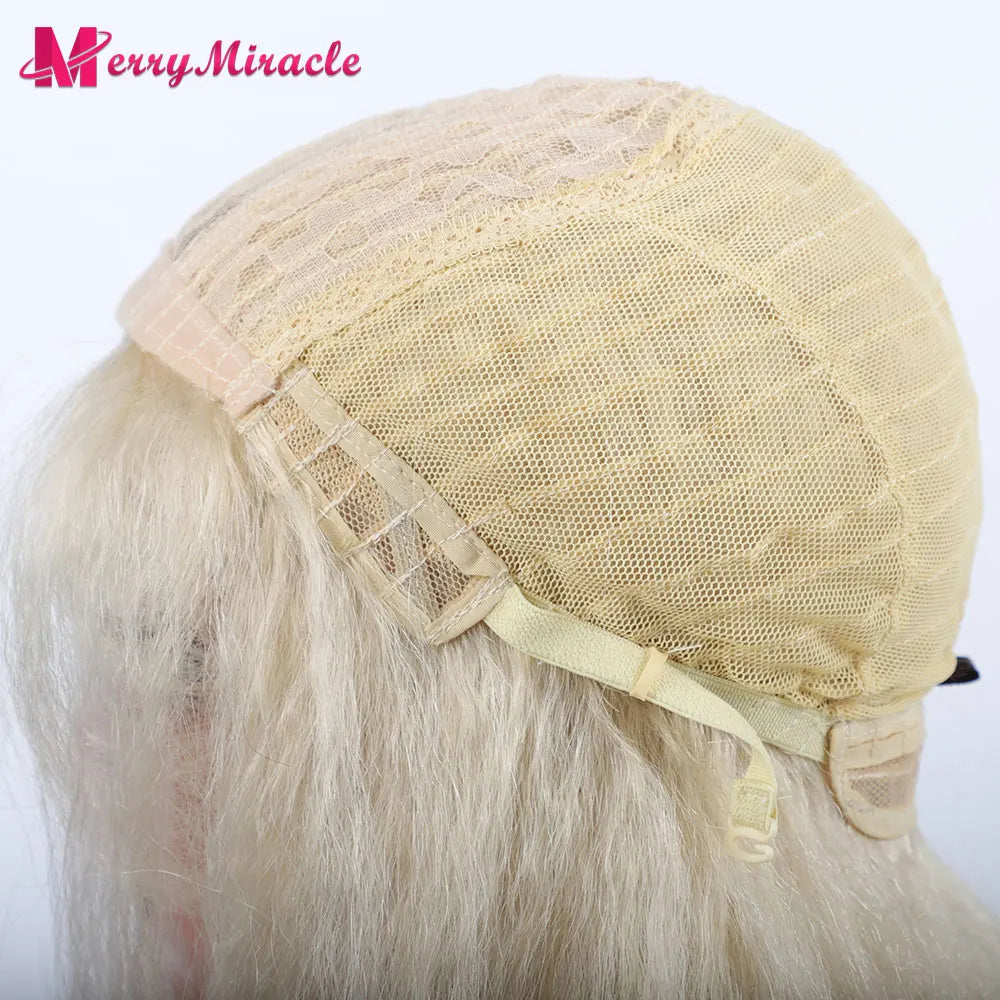 Perruques synthétiques lisses et crépues pour femmes noires, mélange de mèches noires, brunes, blondes, gingembre, rouges et blanches