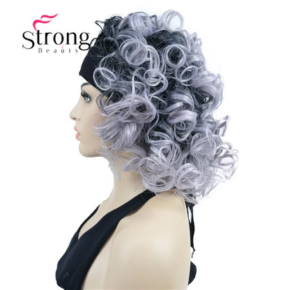 Perruques synthétiques courtes 3/4 à reflets blonds pour femmes, postiche bouclée avec bandeau, choix de couleurs