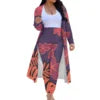 Print on Demand Swimming Cover up for Women Trendy Coat for Ladies Polynesian Traditional Casual Club Night Long Cardigan