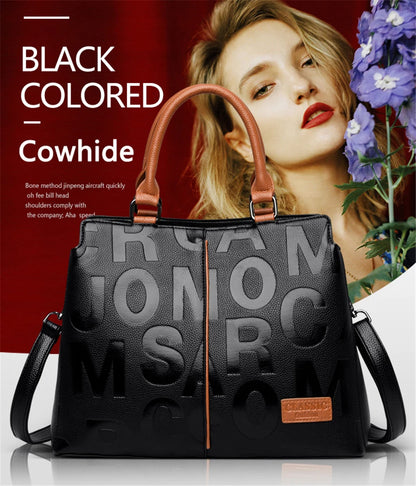 Sacs à main de luxe en cuir pour femmes, fourre-tout de grande capacité, créateur de mode, 2024