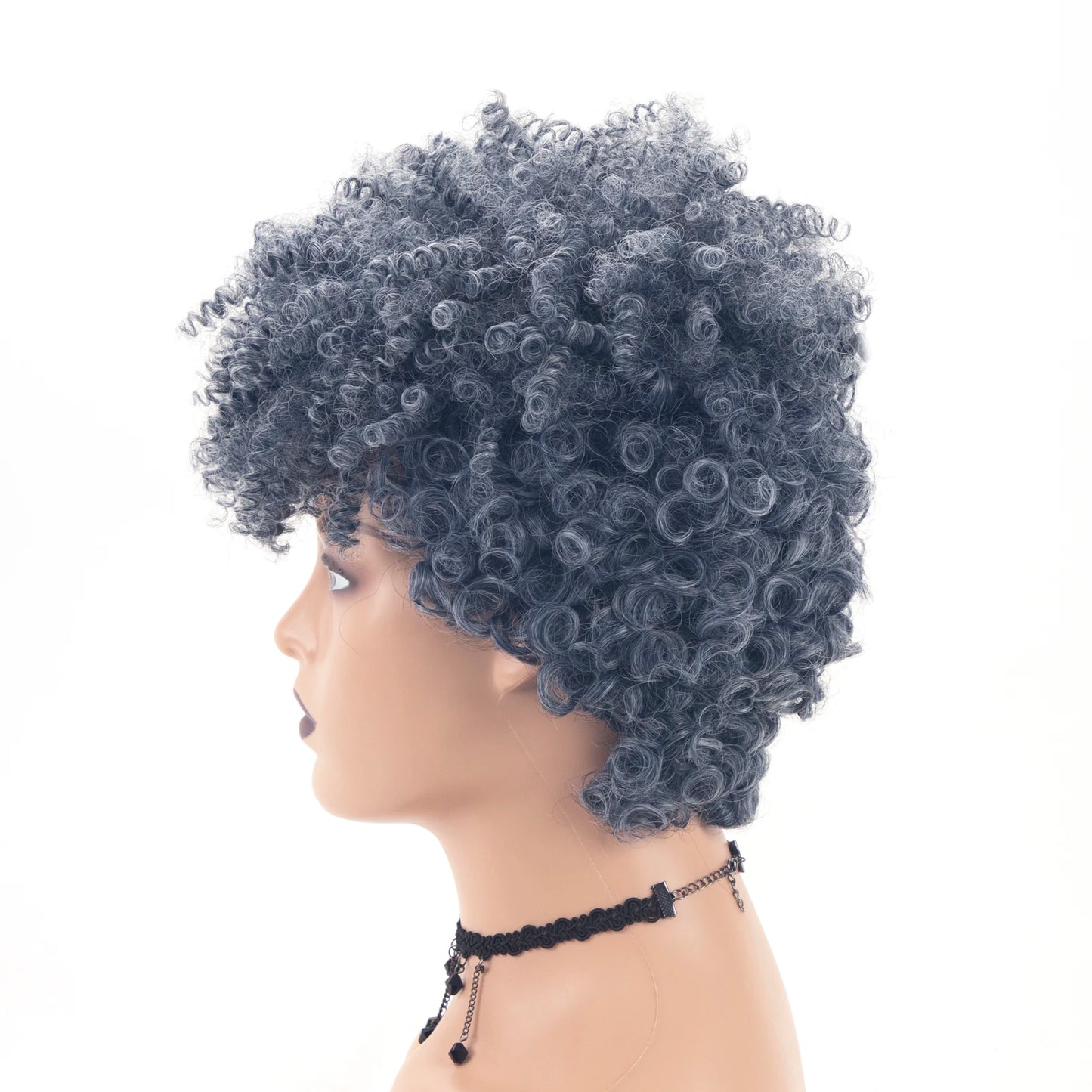 Perruque Afro Synthétique Courte Crépue Bouclée pour Femmes Noires, Blonde à Noire, Naturelle Comme Vrais Cheveux, Cosplay, ix