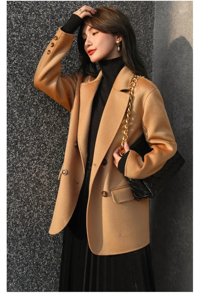 Top Selling Good Quality Ladies Korean Clothes Women's Jackets Womens Wool Coat Women