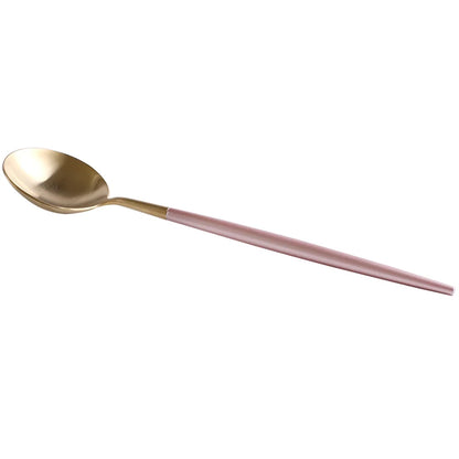 Stainless Steel Cutlery Set Dinner Fork Knife Dessert Spoons Coffee Stirring Spoon Fruit Fork Tableware Home Restaurant Supplier