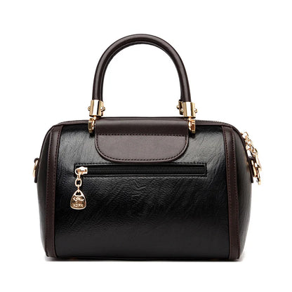 Sac à main à poignée supérieure en cuir pour femmes, sac à bandoulière à coque décontractée, sacs de messager initiés, sac à main à la mode pour dames, super haute qualité