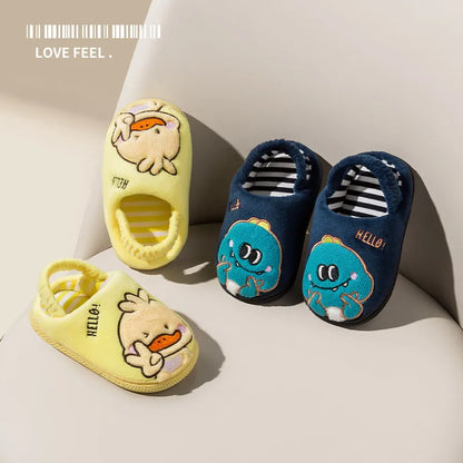 Winter Cartoon Children Shoes Warm Comfortable Children's Shoes Cute Soft Bottom Non-slip Kids Shoes Indoor Cheap Fashion