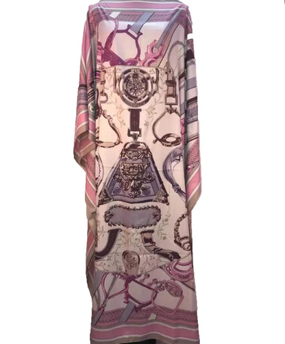 Robes Caftan en soie pour femmes musulmanes africaines, longueur 130 cm buste 130 cm, élégantes, imprimées, Style ample, Dashiki