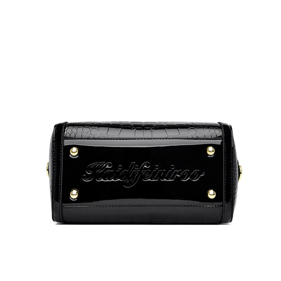 Sacs à main de luxe en cuir verni pour femmes, sac à bandoulière motif Crocodile de styliste, nouveaux sacs à main messager pour dames