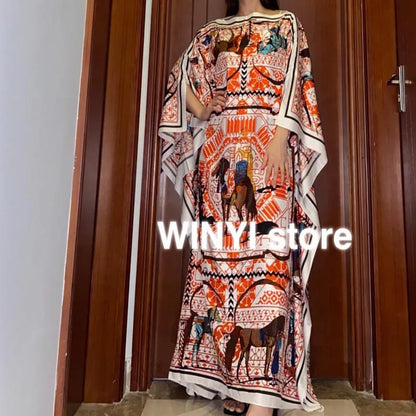 Robe Africaine Dashiki Imprimée, Style Bohème, Hijab, Abaya Musulmane Élégante, Bazin, pour ix, Sexy