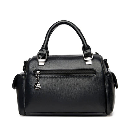 Sacs à main de styliste en cuir souple pour femmes, sac à bandoulière de luxe à épaule de marque, fourre-tout décontracté pour dames, sacoche Boston