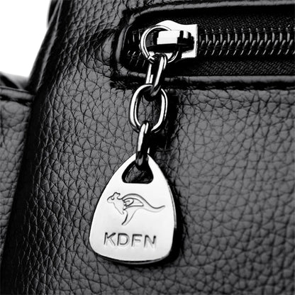 Sacs à main de styliste en cuir souple pour femmes, sac à bandoulière de luxe à épaule de marque, fourre-tout décontracté pour dames, sacoche Boston