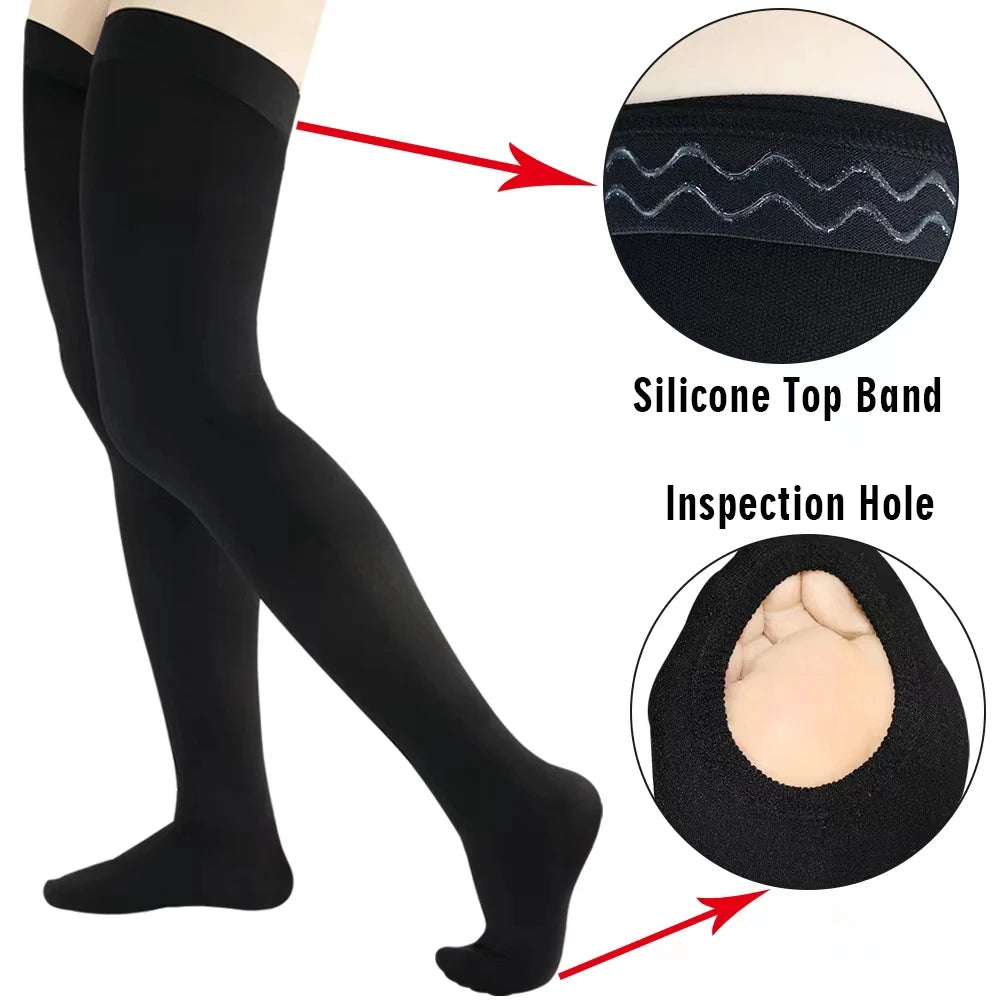 High Quality Anti-embolism Compression Stockings 13-18mmHg for Hospital Clinical  Use