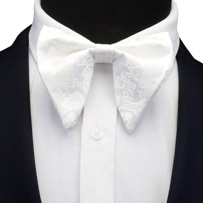 Ricnais mode soie Pasley Floral grand noeud papillon jaune rouge Jacquard noeud papillon pour hommes d'affaires fête de mariage cravates Gigt accessoires