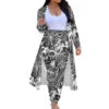 Print on Demand Swimming Cover up for Women Trendy Coat for Ladies Polynesian Traditional Casual Club Night Long Cardigan
