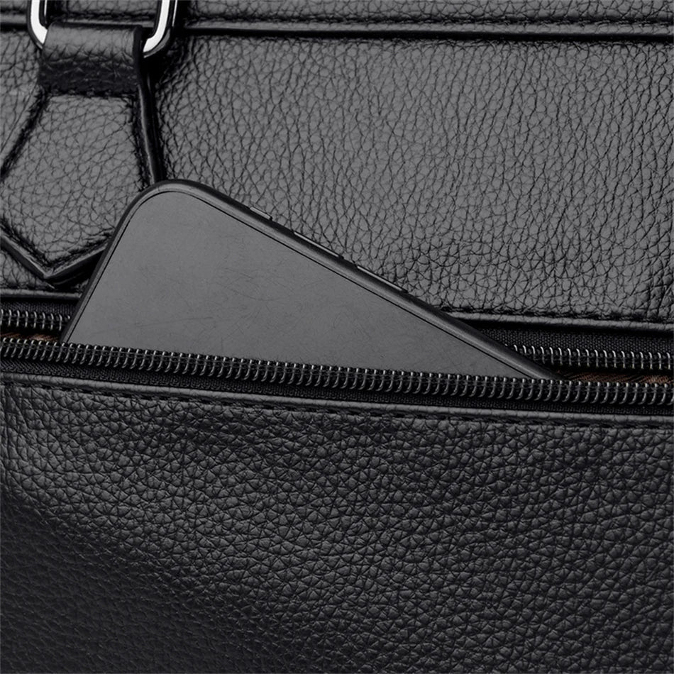 Sac à main multi-poches en cuir de vache véritable, Sac à bandoulière de luxe de styliste, fourre-tout élégant pour femmes