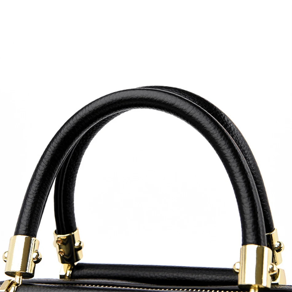 Granded marque en cuir de vachette Sac à main sac à main femmes décontracté bandoulière sacs à bandoulière de luxe dames fourre-tout Boston Sac 2024