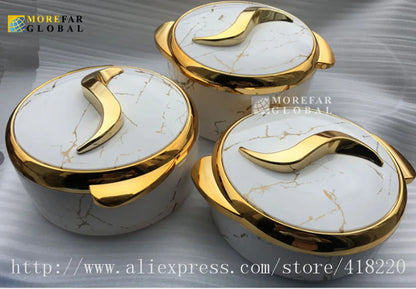 Ensemble de chauffe-plats à isolation thermique, boîte à lunch, événement du Ramadan, mariage, fête de famille, pot chaud, 1.5 L, 2/2 L, 3 pièces